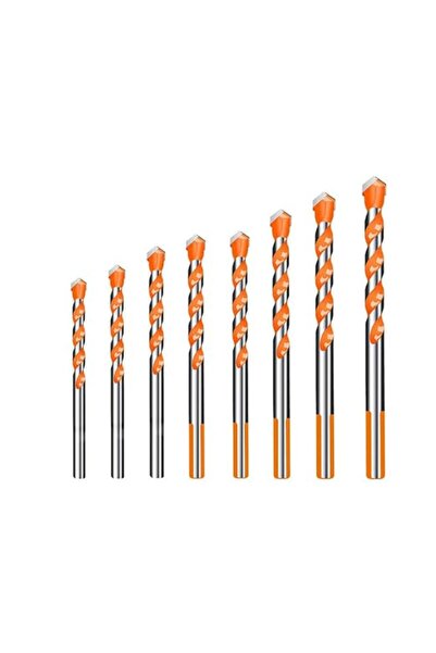 X SPRING Masonry Drill Bit Set, 8PCS 3-12mm Tungsten Carbide Tip Concrete Dri...