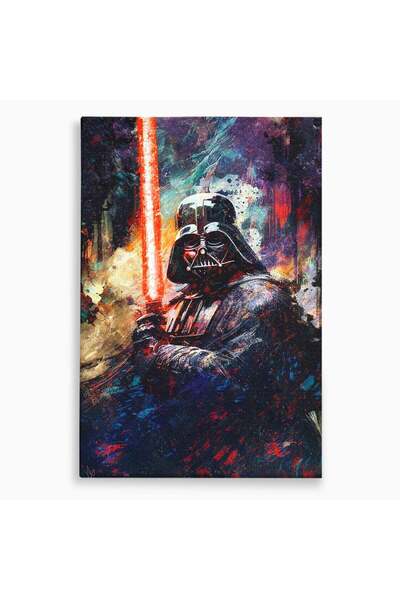 Luxcanva Tablou Canvas Razboinicul Cosmic 50x70 cm pe Sasiu Lemn Star Wars Sp...