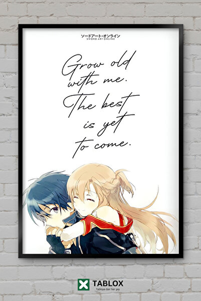 tablomaxtbx Sword Art Online SAO Kirito Asuna Άνιμε Μάνγκα Διακοσμητικός Πίνα...