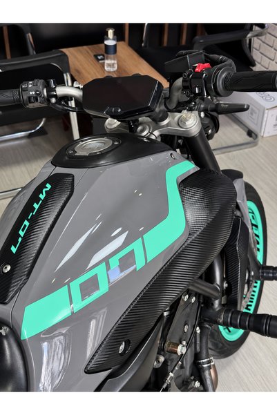 Mavera Stickers Yamaha MT-07 İçin 07 Depo Kordon Şerit Sticker Etiket (sağ ve...