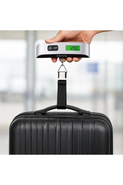 Denx Portable Digital Luggage Scale for Travel, 50Kg/110Lb Capacity with Lcd ...