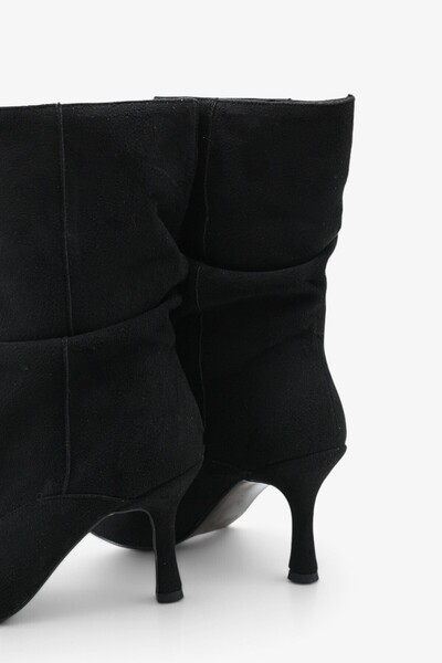 İNNABUTİKK Rosita Women's Heeled Boots - Black Suede