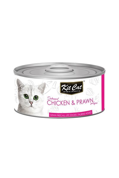 Kit Cat دجاج بدون عظم مع جمبري 80 جرام - [عبوة من 24 قطعة]