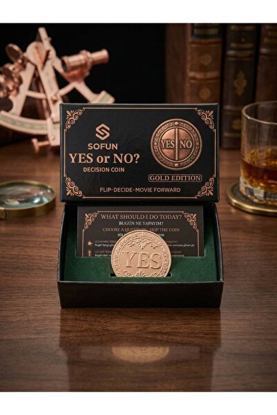 sofun YES NO Karar Verici Coin – Decision Coin 1 Adet Kutulu Kartlı