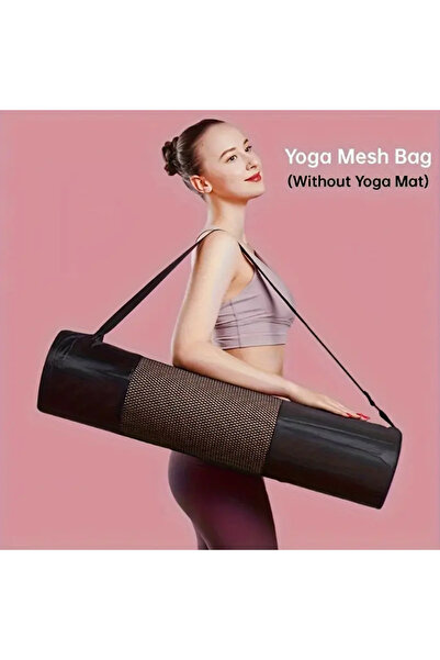 Choice black 1 Breathable Yoga Mat Storage Mesh Bag - Durable Oxford Fabric, ...