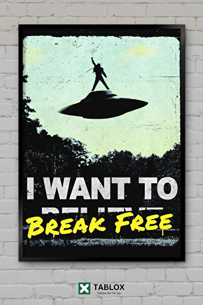 tablomaxtbx Break Free Özgleşan Motivational Quote Poster Artă înrămată Tablo...