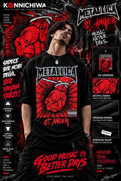 FG KONNİCHİWA Metallica St. Anger T-Shirt Tee Tshirt – Rock Metal Music Theme...