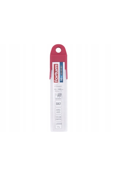 FORTUM Set de 10 lame rupte de 18 mm, 10 bucăți, cu 7 segmente, de schimb, pe...