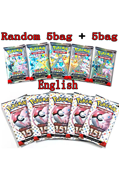 Choice Random 5bag 5bag-4 40/100 Pcs Pokemon Card Prismatic 151 Evolutions En...