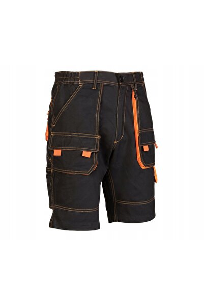 Brixton Pantaloni scurți de lucru din bumbac, bleumarin/portocaliu, mărimea 54.