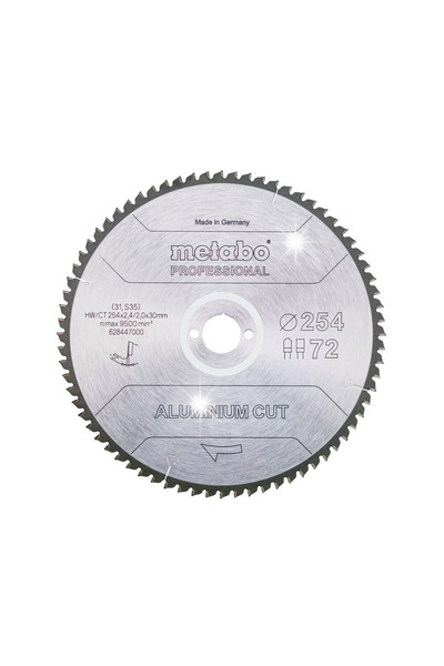 Metabo Disc de tăiere pentru aluminiu 254x30mm 72Z 628447000