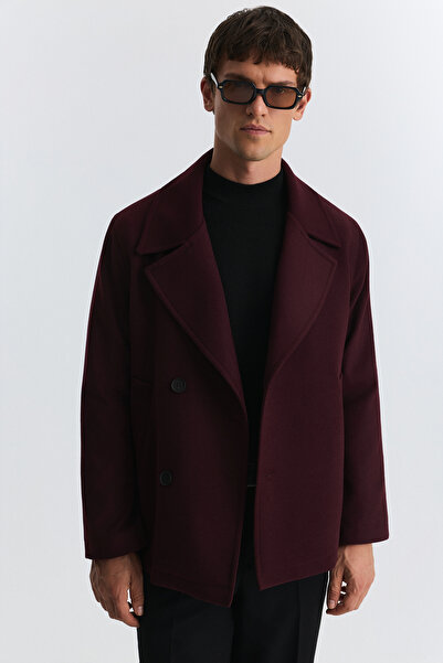Antioch Relax Fit Double Breasted Short Coat