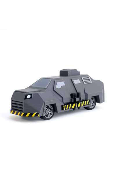 Choice Gray Storm Interceptor Titus Tornado Chaser Armored Vehicle Model Movi...