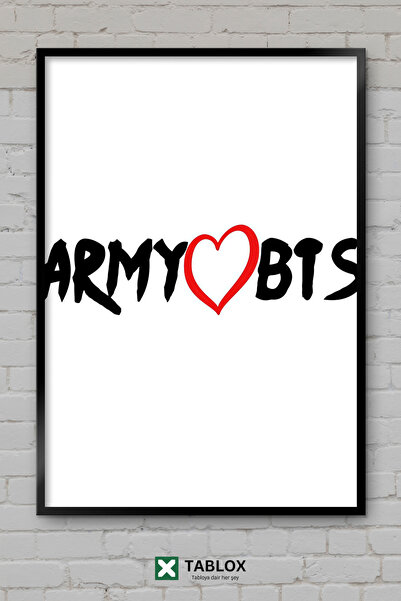 tablomaxtbx Bts Army korejski bai-bend Kpop muzika fan poster okvir izgleda k...