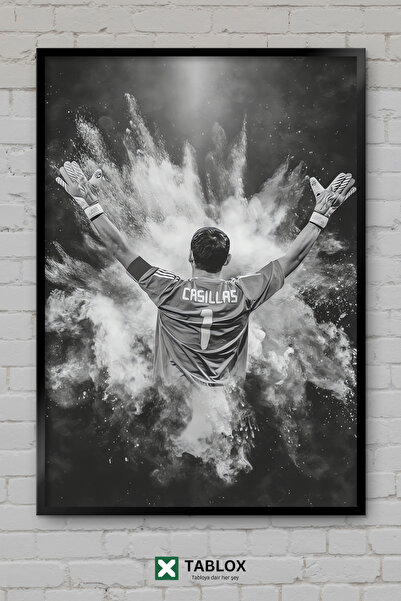 tablomaxtbx Ilustrație Iker Casillas Jucător de fotbal Tablou decorativ înrăm...