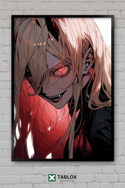 tablomaxtbx Chainsaw Man Anime Manga Διακοσμητικός πίνακας MDF με κορνίζα με ...