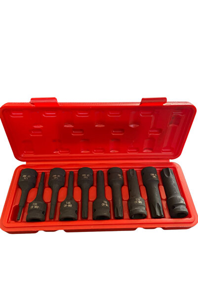 DATAHIRDAVAT 10 Parça 1/2 Darbeli Havalı Torx Lokma Seti (T25-T30-T40-T45-T50...