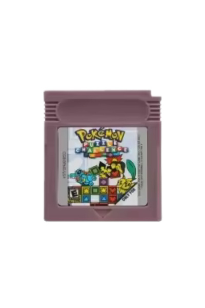 BANDAI بطاقة لعبة بوكيمون GBC للألغاز، ألوان بريزم أحمر أزرق كريستالي ذهبي أخ...