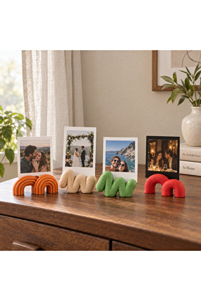 plicolayer Dekoratif Fotoğraf Tutucu Masaüstü Polaroid Fotoğraf Standı Modern...