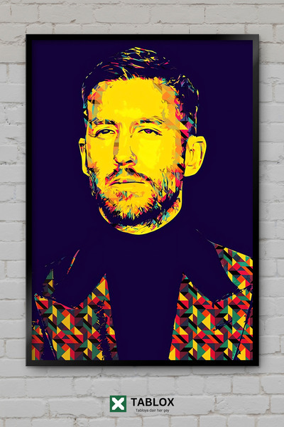 tablomaxtbx Calvin Harris Dj Ηλεκτρονικός Παραγωγός Μουσικής Πορτραίτο Πλαίσι...