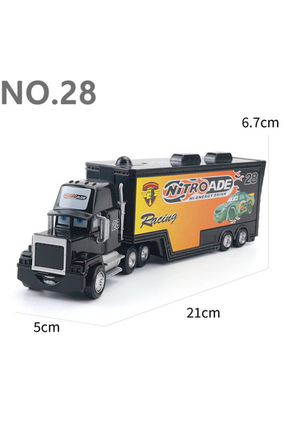 Choice 008 Pixar Cars Truck Storm Jackson Model Car 1/55 Die Casting Containe...