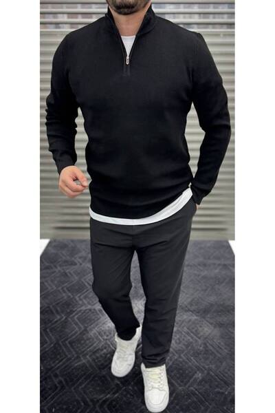 Thebomb Half Zipper Men's Knitwear Sweater