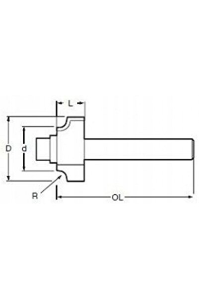 Makita FREZ PROFIL WKLCONC 6MM R3 20,7X9MM P-78922