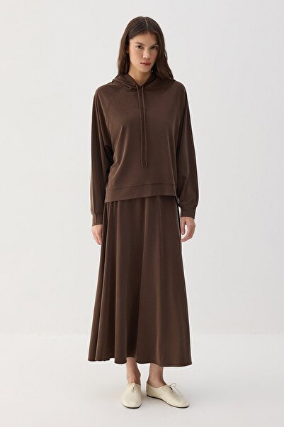 Touché Privé Hooded T-Shirt Skirt Viscose Set