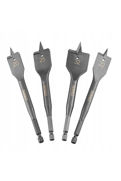 Dewalt Set de burghie pentru lemn cu vârf plat, 4 bucăți, DT4797