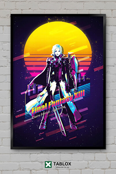 tablomaxtbx Διακοσμητικός πίνακας MDF με κορνίζα Lightning Claire Farron από ...
