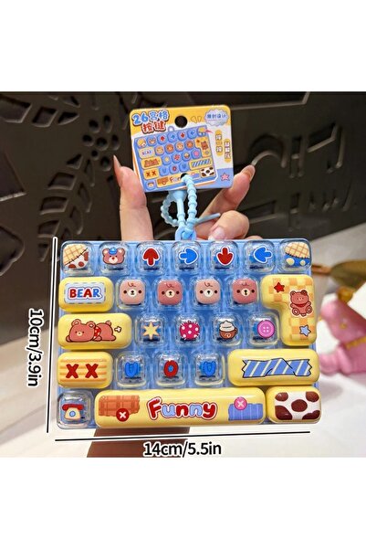 Choice G 키캡 클릭커 Keycap Clicker Key Cap Keychain Keyboard Key Caps Stress Rele...