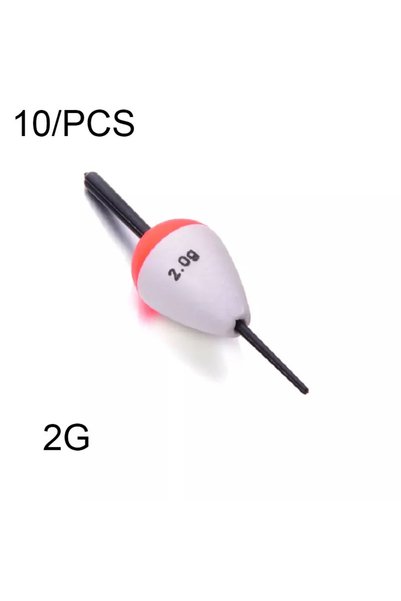 Choice 2G 10Pcs Fishing Float Foam Fish Floats Drift Big Belly Drifts Long Ca...