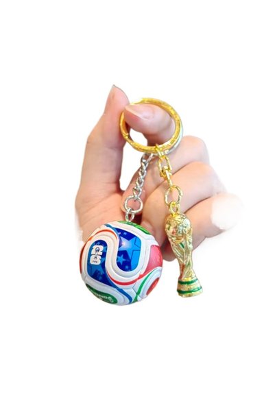 Choice سلسلة مفاتيح كرة القدم الرسمية لكأس العالم FIFA 2026، نموذج كرة قدم بل...