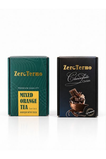 ZEROTERMO Portakal Aromalı Karışık Bitki Çayı + Toz Çikolata Seti