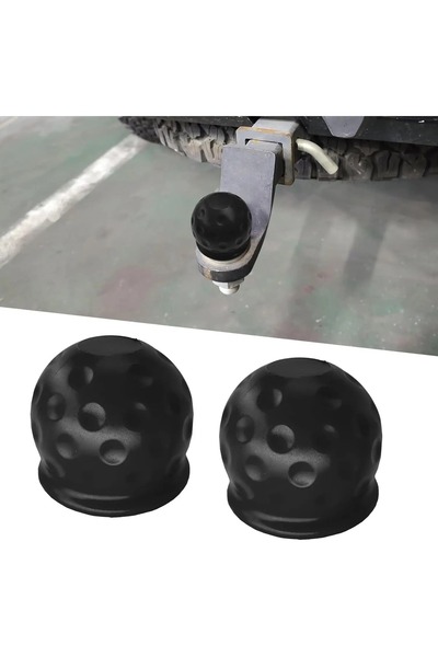 Choice 2pcs Universal 55MM Tow Bar Ball Cover Cap Trailer Ball Cover Tow Bar ...