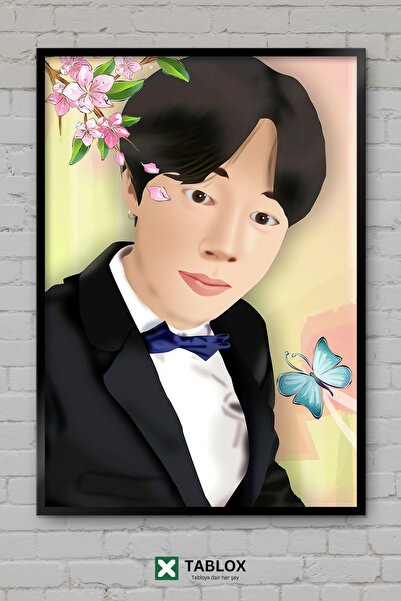 tablomaxtbx Bts Jimin Kpop muzička grupa boj band poster umetnički okvir izgl...