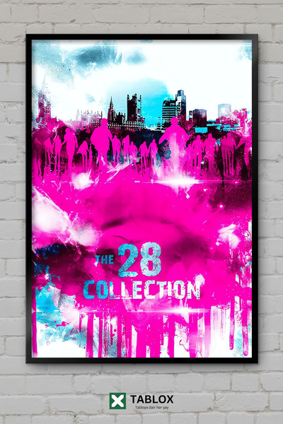 tablomaxtbx 28 dana kasnije film zombi poster uokviren dekorativni MDF slika