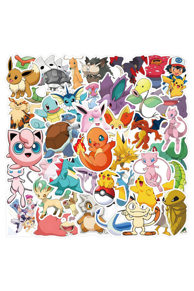 Choice 10PCS 10/50/100/200PCS Cute Anime Pokemon Stickers Kawaii Pikachu Eeve...