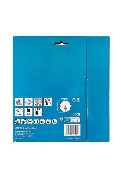 Makita Disc de tăiat lemn 190x30mm 40 dinți TCT economic pentru mașină de tăiat