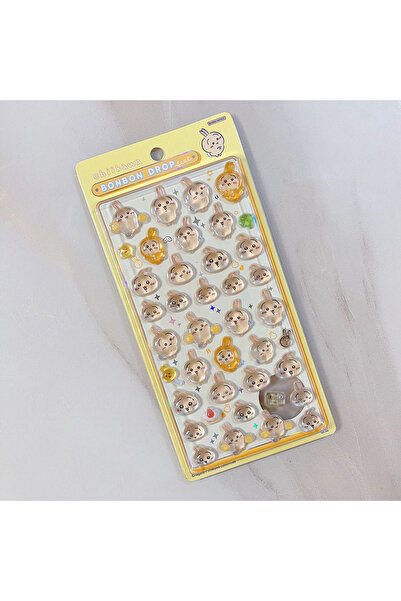 Choice C 3D Cute 1/4pcs Crystal Stickers Chiikawa Usagi Phone Case Decoration...