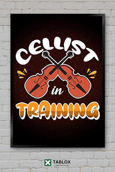 tablomaxtbx Celloist Poster muzical educativ pentru antrenament cu violoncel ...