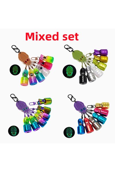 Choice 1 set New 6pcs L Squid Jig Bait Protector Kit Webfoot Octopus Egi Hook...