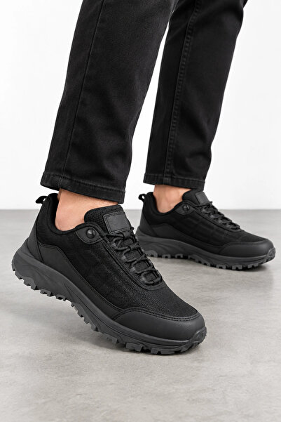 HT HOTİN Mare Unisex Outdoor Wool Inside Rubber Sole Shoes - Black