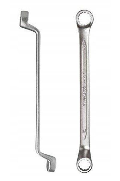 KUŹNIA Cheie inelară cu 12 laturi, dublu flexibilă, RWKb 24x27 mm
