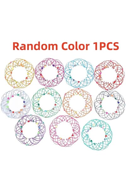 Choice Random 1PCS Magic Iron Ring Puzzle Toy Creative Mandala Flower Basket ...
