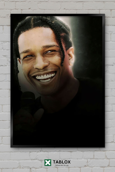tablomaxtbx Asap Rocky Rapper Rapper Hip Hop Cântăreț Muzician Poster muzical...