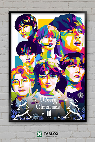 tablomaxtbx Bts Srećan Božić, Veseli Božić, Kpop muzika, poster, okvir, dekor...