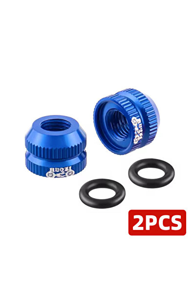 Choice Blue PINMOAP 2PCS Bicycle Presta Valve Nut French Valve Stem Lock Ring...