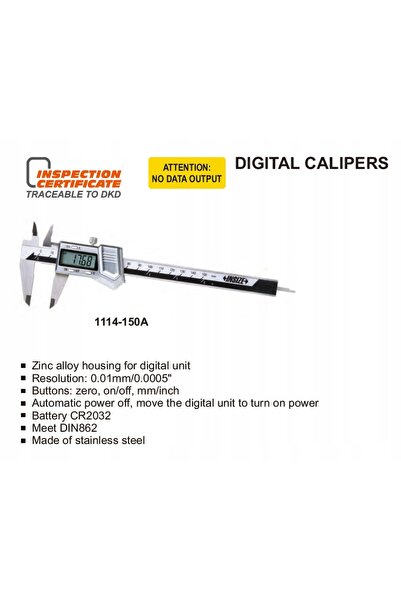 İnsize Șubler electronic 0-150mm/0-6 " (1114-150AW)