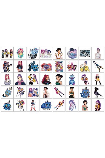 BANDAI 40PCS 2026 New 20/25/40pcs/set Cartoon Rumi Kang Temporary Tattoo Stic...